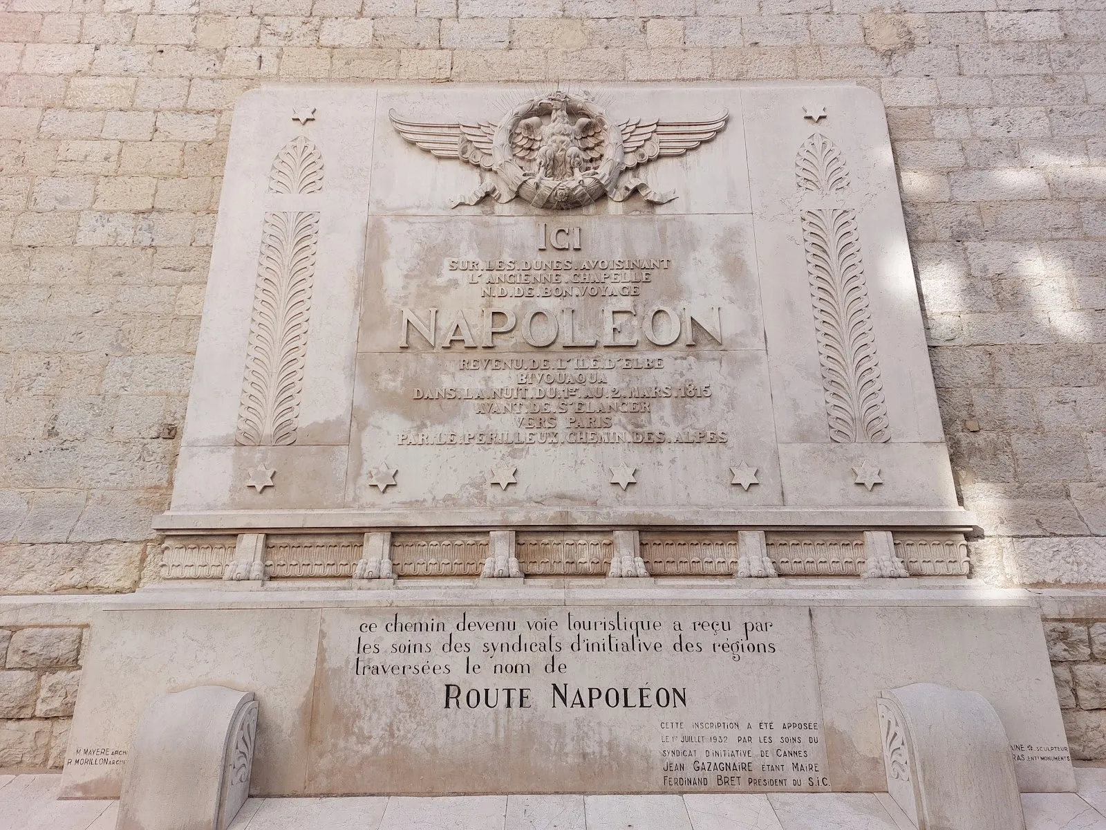 Targa Commemorativa Napoleone
